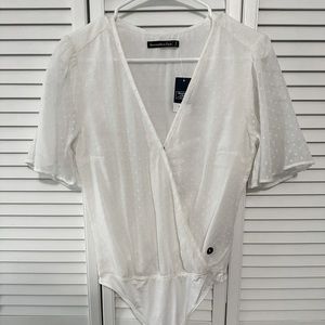 Abercrombie Bodysuit White Small